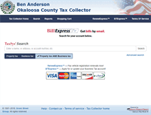 Tablet Screenshot of okaloosa.county-taxes.com