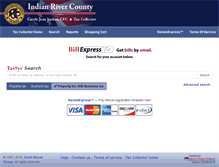 Tablet Screenshot of indianriver.county-taxes.com